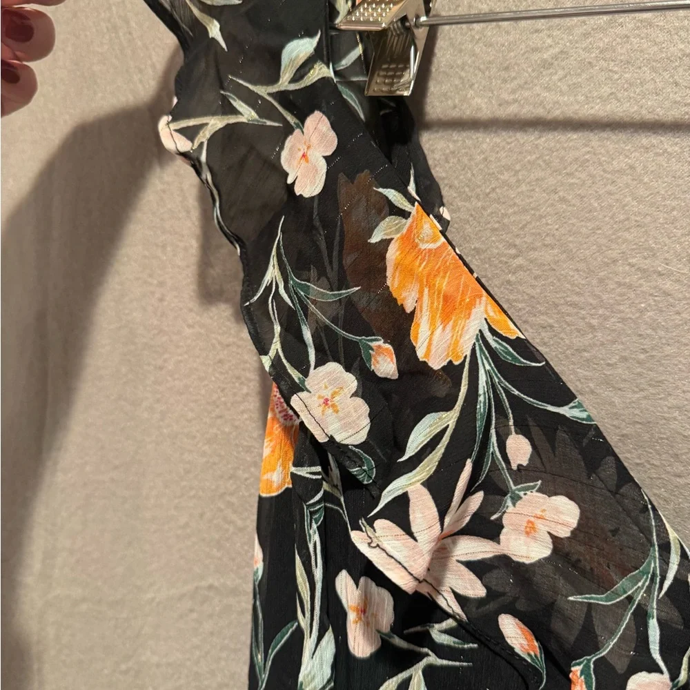 Elegant One Shoulder Floral Dress - Picture 6 of 8